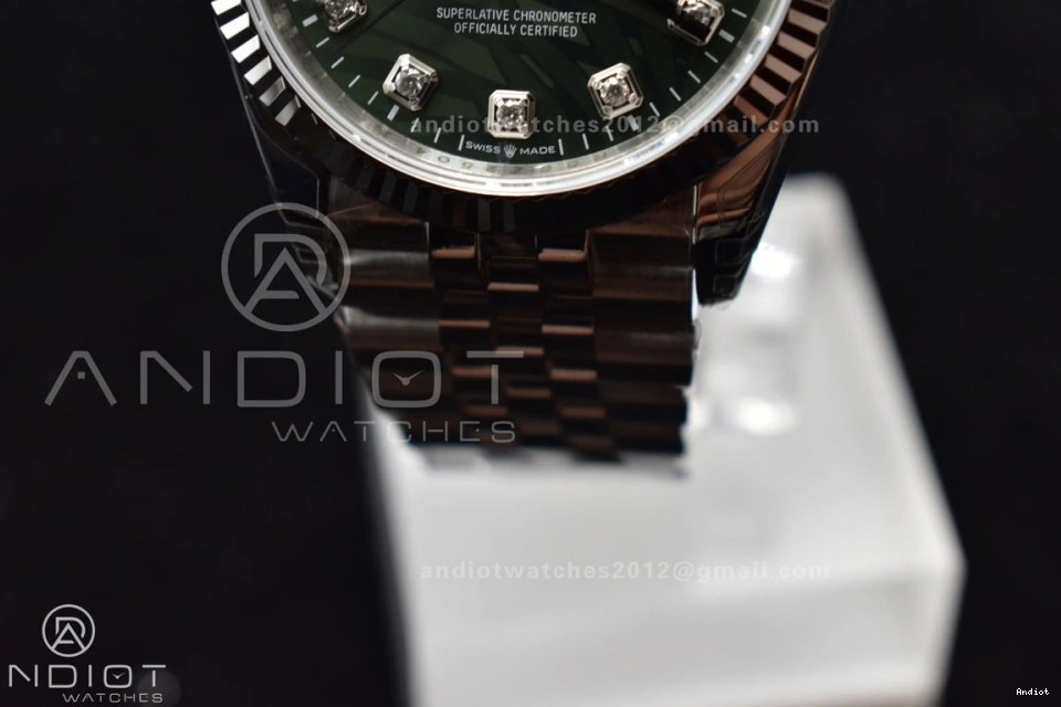 Diamond Jubilee 36 DateJust Bracelet VS3235 Best SS 126234 904L Green 1:1 Steel Edition VSF Dial On 0524